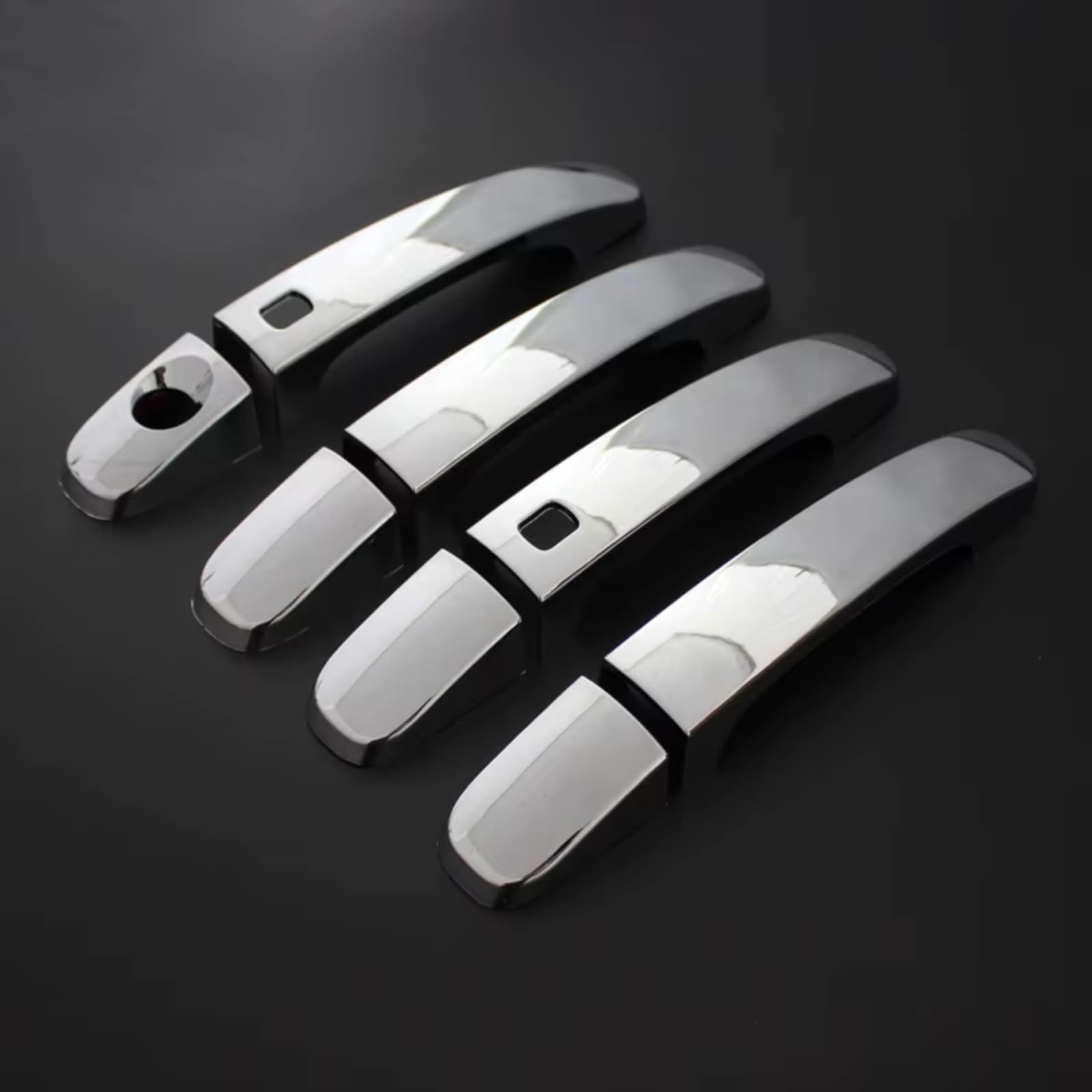 Qdzvalumv One Color Car Door Handles Cover Shell Compatible With For Ranger For Wildtrak T6 2012-2021 Car Door Handle Cover Decoration Stickers Set(Silver 2Smart)