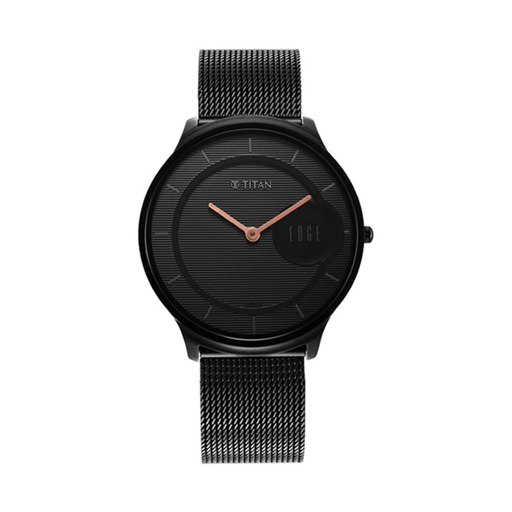 Titan Edge Baseline Black Dial Analog Stainless Steel Strap Watch for Men-NS1843NM02 (B0B5RPDF9L) Amazon Price History, Amazon Price Tracker