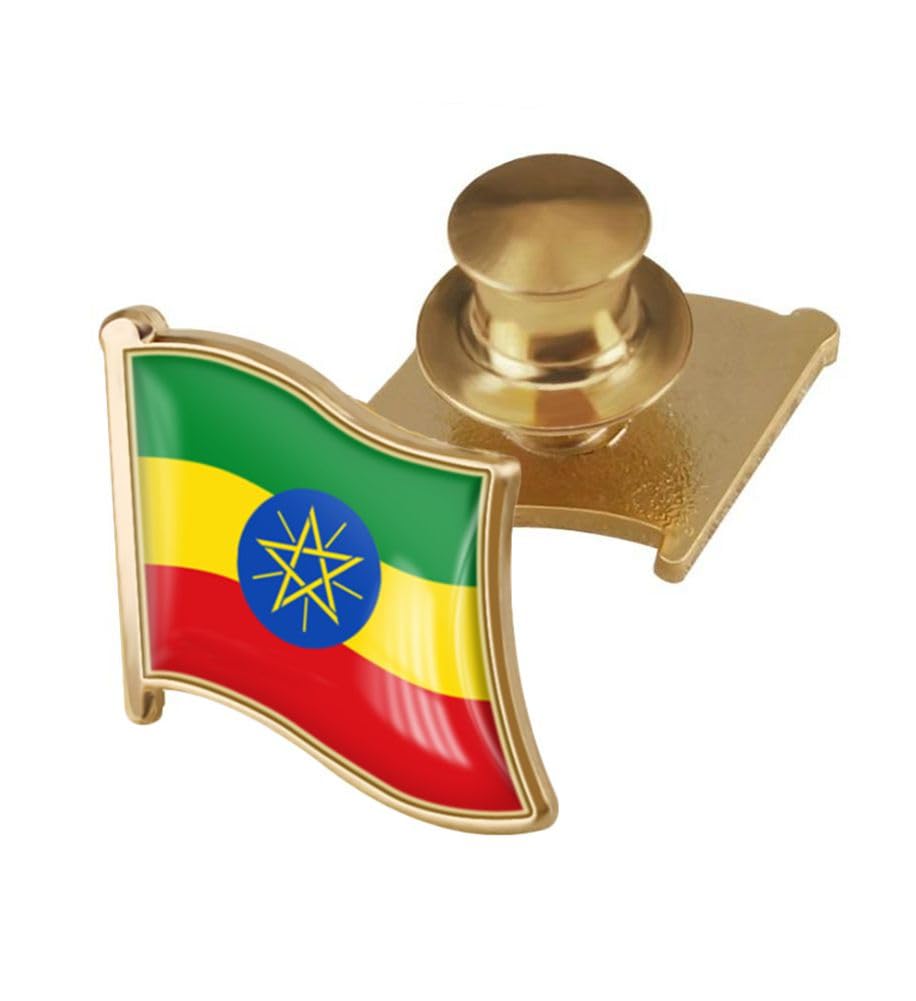 vmcoatdu Country Flag Backs Locking Pin Keepers Locking Clasp Pin Badge International Travel Brooch Metal Alloy Souvenir Pin 0.75x0.7 Inch Small Pin