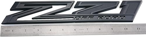 Miniatura 4 de Paquete de 2 emblemas OEM Z71 Off Road 2019-2025 calcomanías laterales insignias compatibles con se ajusta a piezas Silverado Offroad 84632695 (Todo