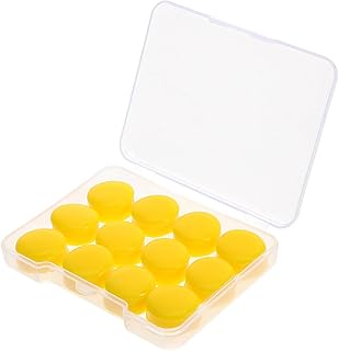 12pcs Flexible Swimming Ear Plugs for Adults and Boys and Girls Noise Reduction Earplugs Reusable Ear for Surfing Bathing Snorkeling and More
