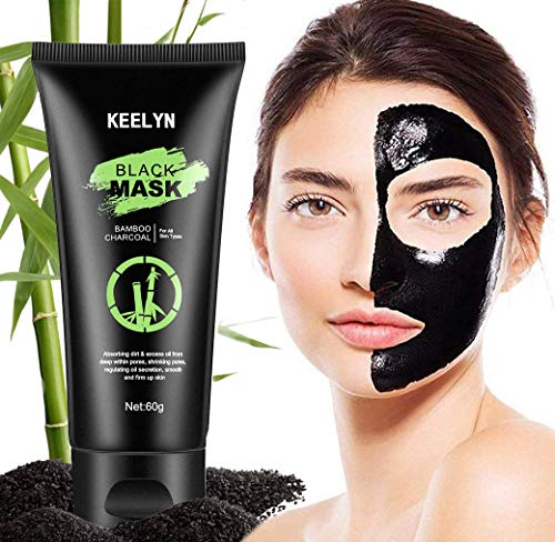 Keelyn Blackhead Remover Mask, Black Mask, Charcoal Peel Off Mask, Blackhead Removal Tool Purifying and Deep Cleansing Pore Strips for Face and Nose
