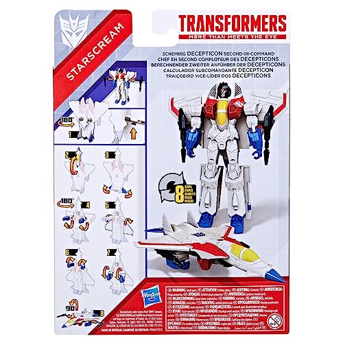 Transformers Generations Toys Authentics Starscream Action Figure (7”), Red - image 2