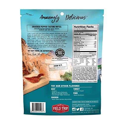 image for Field Trip Turkey Jerky | Gluten Free Jerky, Low Carb, Healthy High Pr