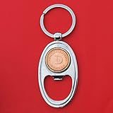 US Mint Denver Department of Treasury D Mint Token BU Uncirculated Coin Gold Silver Two Tone Key Chain Ring Bottle Opener NEW