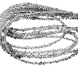 diamante herkimer preço 1 filamento AAA claro blanco Herkimer diamante cuarzo Nuggets 3 mm - 3.50 mm centro perforado perlas agua claro Herkimer piedra áspera 16 pulgadas venta