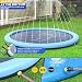 Bamda Hundepool 170cm/66.9in Hundeplanschbecken mit Antirutschfunktion, 0.6mm Verdickt Wassermatte Hund Faltbarer Langlebig Splash Pad für Sommer Hinterh Garten für Große & Kleine & Mittelgroßer Hunde