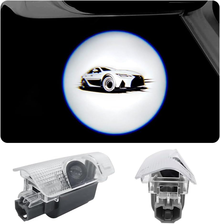 akarin LED Car Door Logo Lights Compatible for is F/is200t/is250 f sport/is300/is350/is350 f sport/is500 2015-2024 Courtesy Projector Laser Welcome Lamp Puddle Lights Kit Car Accessories (IS)