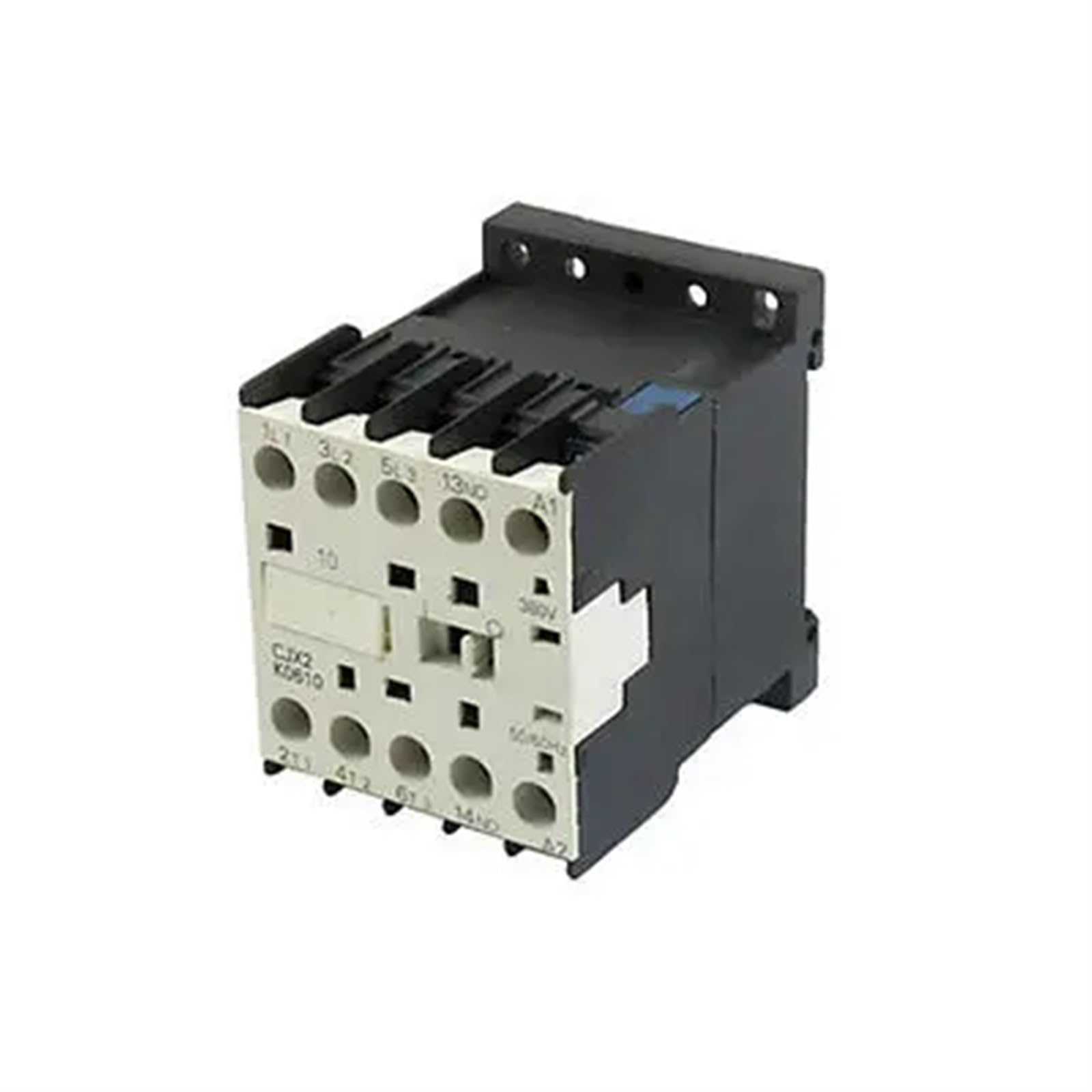 QEFHSVVZE CJX2-K0610 380 Volts Coil 35mm DIN Rail 6A Three Pole 3P 1NO AC Contactor