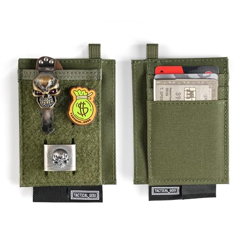 Organiseur de poche EDC TACTICAL GEEK vert pour ranger vos cartes