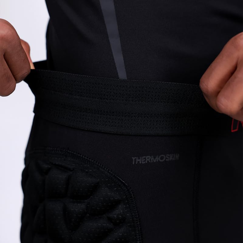 KEEPERsport Torwart Thermo Unterziehhose mit Hüft Polsterung atmungsaktiv Größen 128-XXL