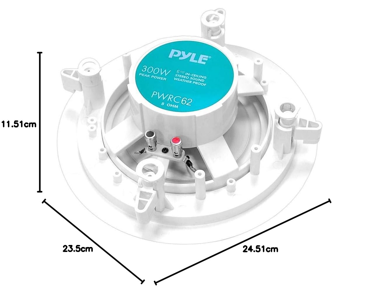 pyle Home pwrc62 6,5 Wetter Proof 2-Wege/Unterputzkabel Stereo-Lautsprecher