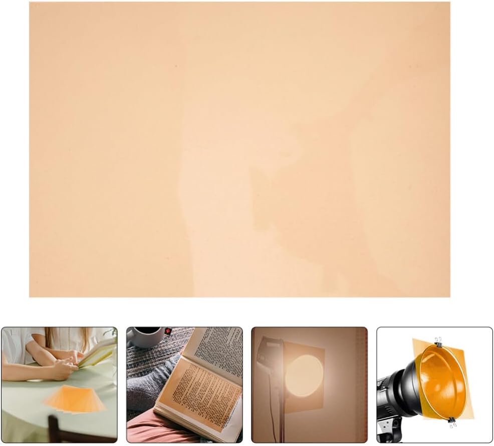 Gadpiparty Light Diffuser Sheets 5 Sheets of PVC Film Blue Light Filters for Photography Lighting Correction Gels