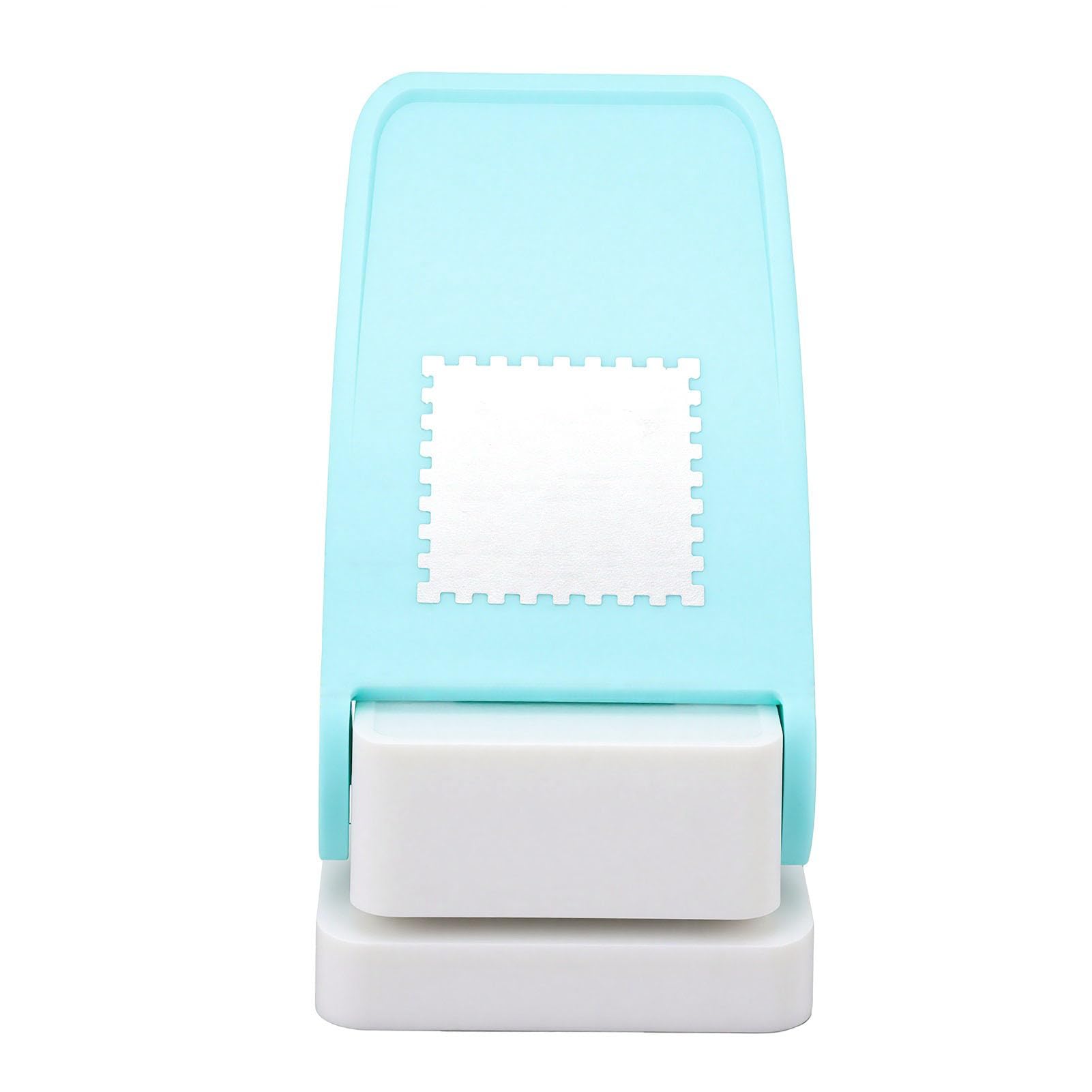 Ejoyous Perforatore per Timbri con Azione a Leva Perforatore per Carta in Acciaio Inossidabile e Plastica, Forma Quadrata da 38,1 Mm, Design Compatto con Serratura, per Scrapbooking, Creazione di