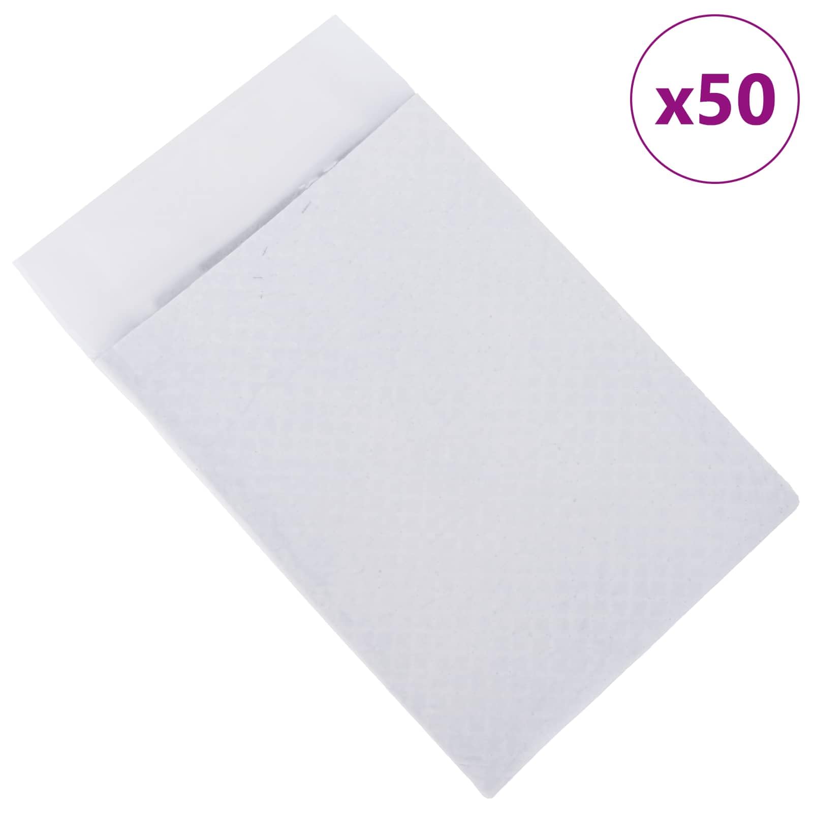 Lot de 50 tapis d'entraînement en tissu non tissé pour animaux de compagnie, 60 x 60 cm, absorbant avec contrôle des odeurs et bords anti-fuite pour chiens, chiots, chats, puits et protection