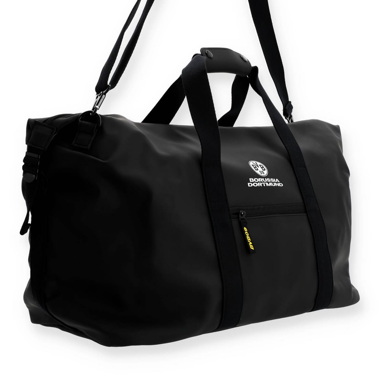 Dortmund Borussia BVB Weekender Tasche Schwarz – Offizielle Reisetasche & Sporttasche – Fanartikel BVB – Große Sporttasche Herren für Reise, Fitness & Freizeit
