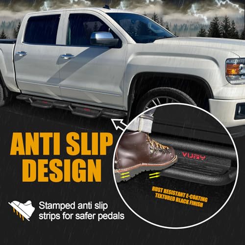 Estribos laterales compatibles con Chevy Silverado y GMC Sierra miniatura 5