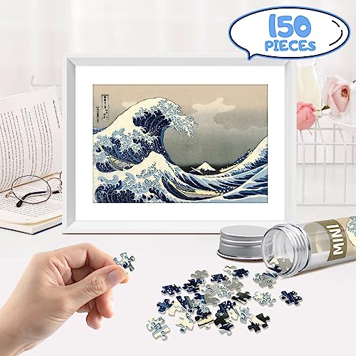150 piezas Mini Rompecabezas para adultos y niños, 6 x 4 pulgadas, Starry Night y más 3 paquetes miniatura 3