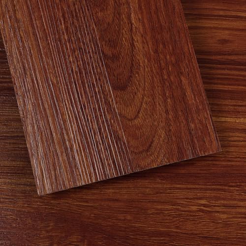 Reddish Peel and Stick Floor Tile Vinyl Plank Flooring Wood