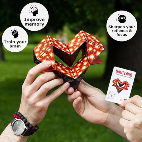 Image of Shashibo Battle Shapes Magnetizing Puzzle Game - Play Solo or with a Friend - Challenging Shape Shifting Box Game for Adults & Kids Ages 8+ with Puzzling Twists and Turns by Fun in Motion Toys