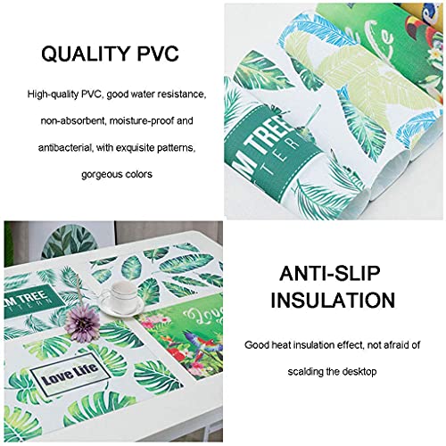 Sets de table PVC antidérapants et lavables pour table de cuisine - 8
