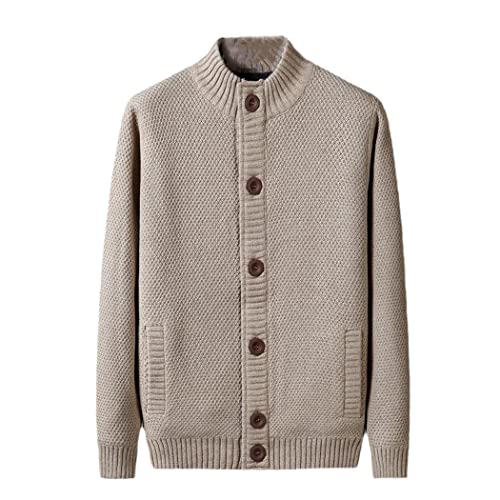 Manteau décontracté homme cardigan polaire idéal pour les promenades hivernales en week-end