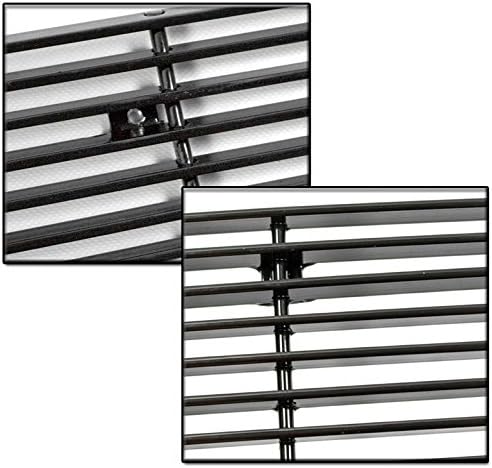 For Chevy Impala LS/LT Front Upper + Bumper Billet Grille Combo - Black