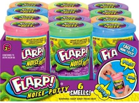 Miniatura 6 de JA-RU Flarp - Masilla de ruido perfumada (paquete de 12 surtidos) Juguetes sensoriales esponjosos para Pascua, TDAH, autismo, juguete para el