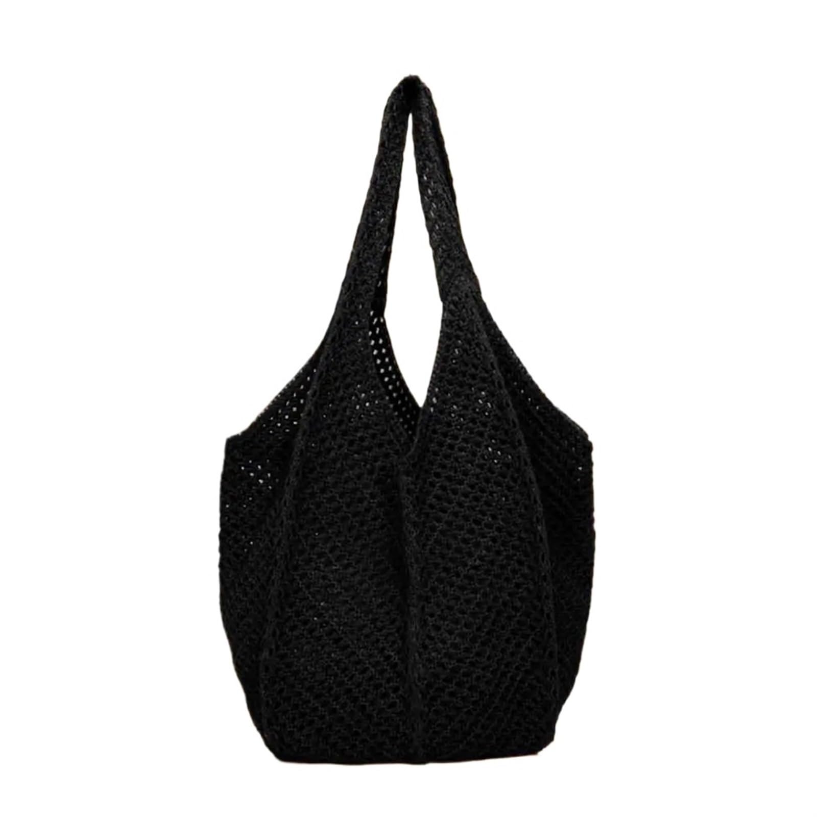 EBZFASO Knitted Crochet Tote Bag
