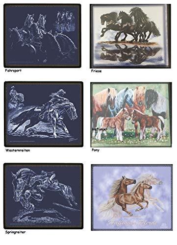 NETPROSHOP Designer Mousepad Bötzel different horse motives, Choice:Pony