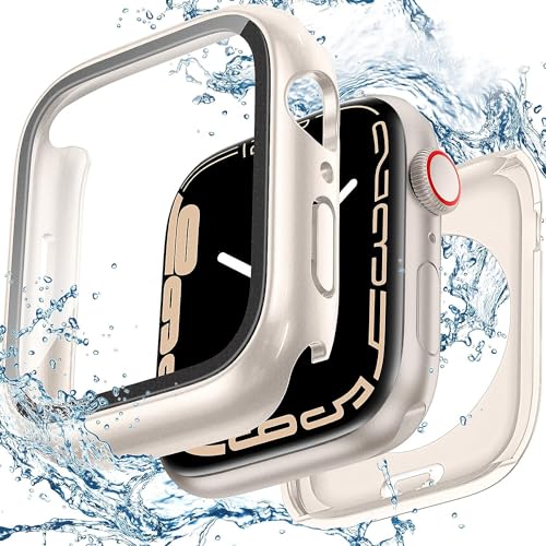 TALENANA for Apple WatchP[X 45mm 44mm 41mm 40mm y3 in 1h݌vz AbvEHb`tیtB+hیP[X+wʃP[X3 in 1fUC Series 8/7/6/SE/5/4^b`x