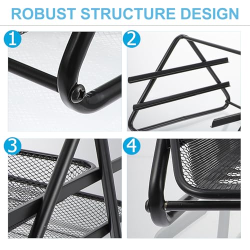 Desktop Ferro File Rack Slish File Holder nizer per efficiente Sto Tray nizer per Home Office Scatole di archiviazione per documenti Documenti