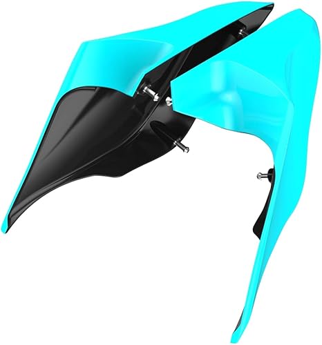 Miniatura 235 de Advanblack Barracuda - Cubiertas laterales estiradas plateadas (brillantes), paneles extendidos para Harley Touring Street Glide Road Glide Electra