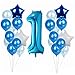 Produktbild Guanici Zahlen 1 Geburtstagsdekoration Luftballons Stern ballon Dekorativer Geburtstag Dekorativer Ballon aus Aluminiumfolie Für Hochzeitsarrangement und Party Feier Dekoration oder Kinderspielzeug