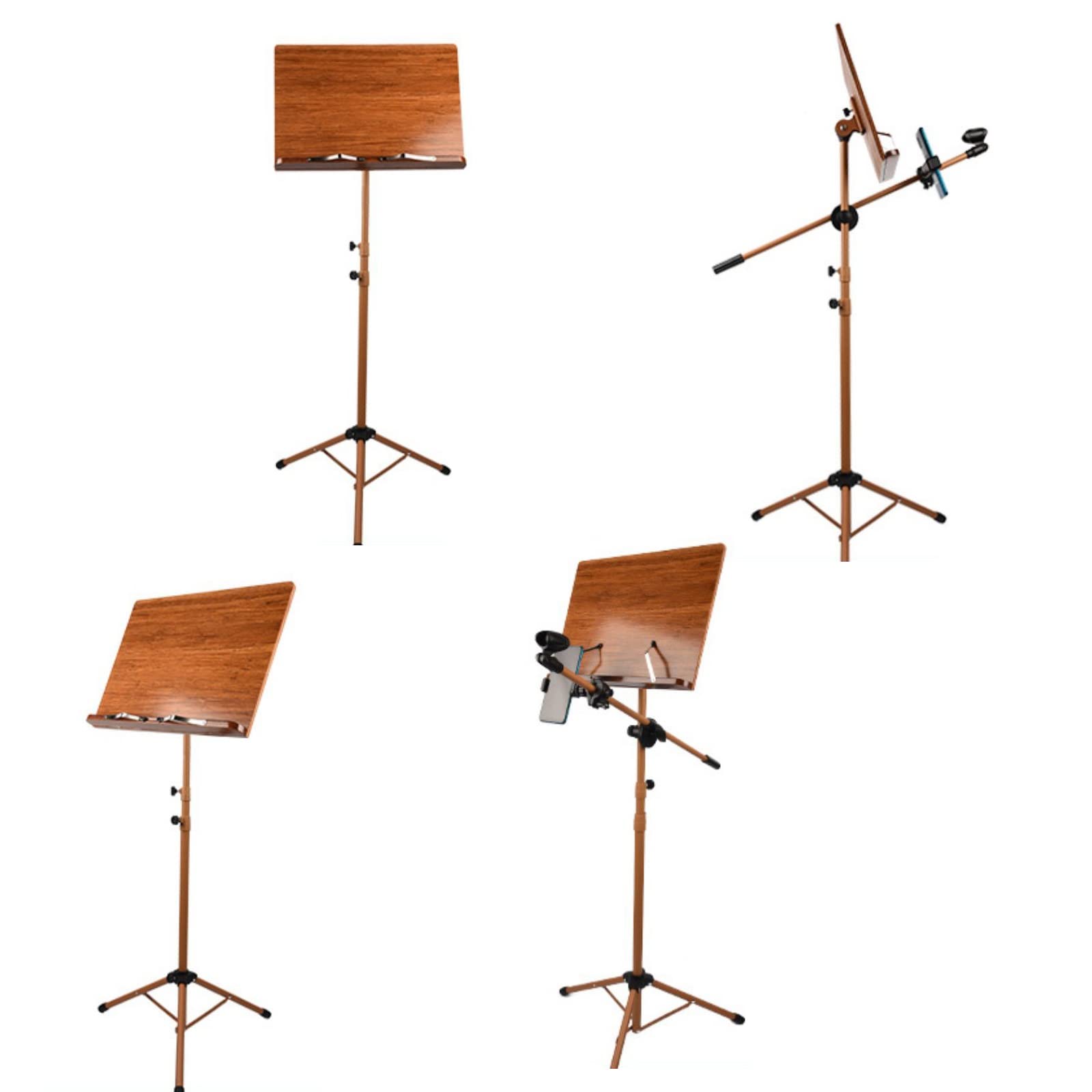 INUUXLG Reading Rest Holder, Multi-Use Folding Sheet Music Stand, Violin Music Stand, Height Adjustable, Suitable for Various Occasions, Flexible and Good Knob,