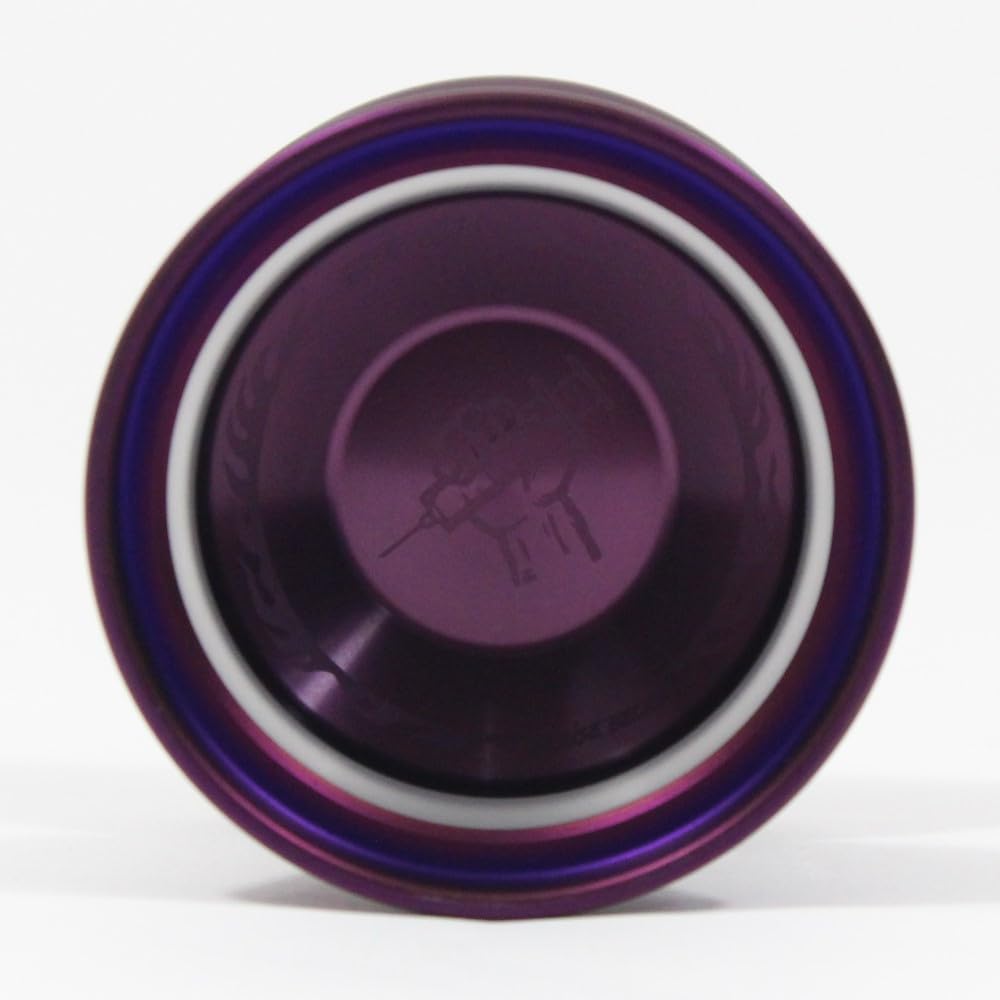 W1LD (Worldwide 1nnovative Leading Design) Adrenaline Yo-Yo - Tri-Material - Blaise Becker Signature YoYo (Purple w/Clear PC Purple Rim Dark Logo)
