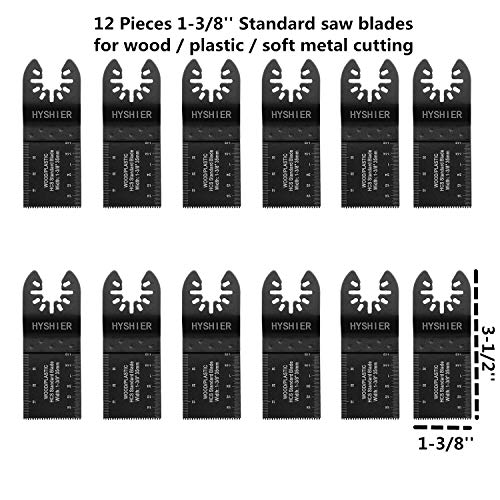 image for HYSHIER 52 Pcs Oscillating Tool Blades, Professional Universal Oscilla
