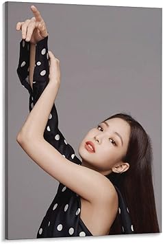 Amazon Jennie ジェニー 金珍妮blackpink ブラックピンク Kpop 韓流 韓国のガールグループ 歌手 Idol アイドル ファッションショー ファッションモデル Ver 7セクシー一枚の写真キャンバスポスター寝室の装飾スポーツ風景オフィスルームの装飾ギフトキャンバスポスター壁