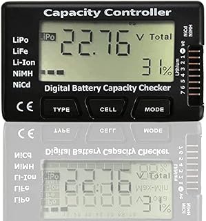 RUNCCI-YUN Digital Battery Capacity Tester Indicator Checker for LiPo Life Li-ion Nicd NiMH