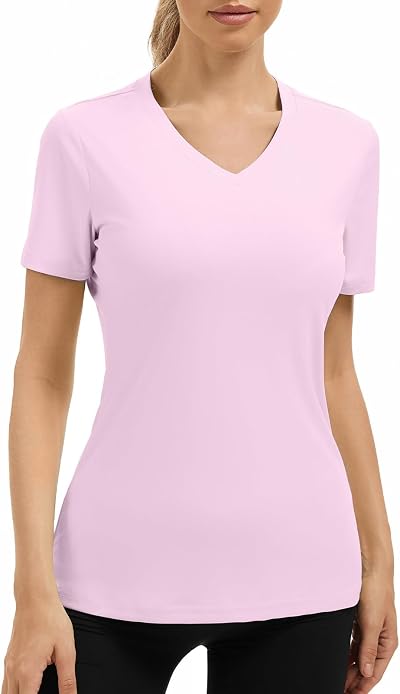 Women's UPF 50+ Quick Dry Long Sleeve Shirt Lightweight Moisture Wicking Tee for Outdoor Hiking Running Work Out