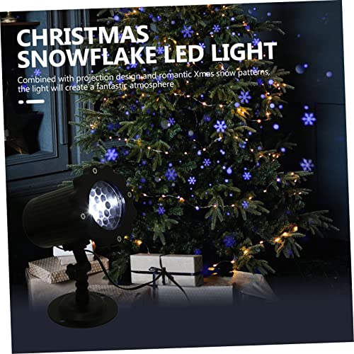 OSALADI 1Pc Lâmpada De Projeção Luz De Natal Dinâmica Lâmpada De Floco De Neve Luz De Projeção De Ne