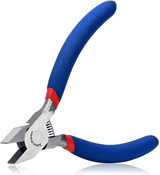 SPEEDWOX 5" Mini Flat Nose Pliers Small Duck Bill Pliers,Short Jaw | Wide Jaws Precision Jewelry Pliers Fine Repair Hand Tools Micro Beading Hobby Work Craft DIY Supplies Wire Straightening