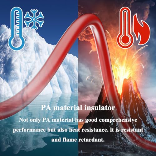 Image of Test Leads, 2 Pcs Test Hook to Test Hook Test Cables Wires, Multimeter Electrical Test Dual Lead Test Hook Clips for Electronic Testing(Black*1 & Red*1)