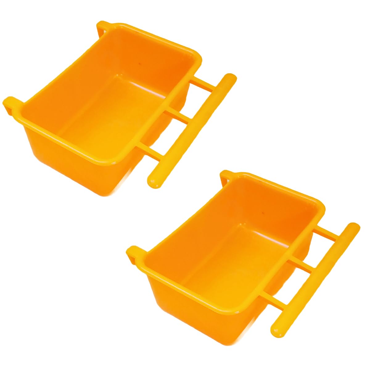 Bird Cage Food Feeder Bowl (Pack of 2), 350ml, 2 Pieces, Plastic Feeding Cup for Love Birds, Finches, Cockatiel, Pigeon-image-16