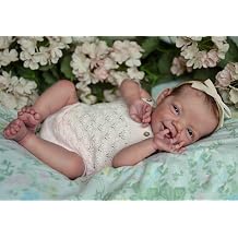 Angelbaby Lovely Lifelike Reborn Baby Dolls Girl, 20inch Realistic Smile Newborn Baby Doll Silicone Full Body Weighted Real Life Baby Doll Waterproof Reborn Child Toys