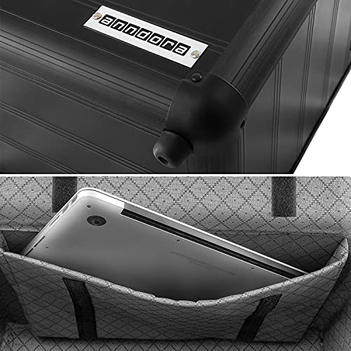 anndora 4 Rad Business Trolley TSA Office Alu Schwarz