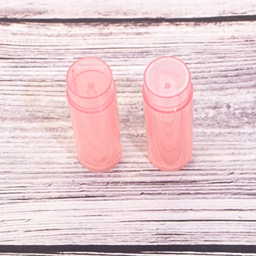 Mini Skater 20Pcs 3/16 Oz (5.5Ml) Translucent Lipstick Cosmetic Empty Lip Gloss Lipstick Balm Tube With Caps Container Bottle For Lady Women Makeup Tool (Pink) #TOP1