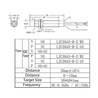 Proximity Sensor Switch, Inductive Proximity, Sensor Switch-LJC30A3-H-Z/AX