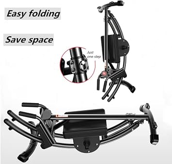 ComMax Ab Machine Core Abdominal Workout Equipment For Home Gym Adjustable Ab Crunch Foldable Strength Training Exercise Machine
