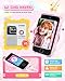 Kids Smart Phone for Girls, 3.5'' Touchscreen Kid Phones Toys for Girls 3 4 5 6 7 8 Years Old, Christmas Birthday Gift for Ages 3-8, Toddler Phone with Dual Camera, Music Player, Game, Habit Tracker